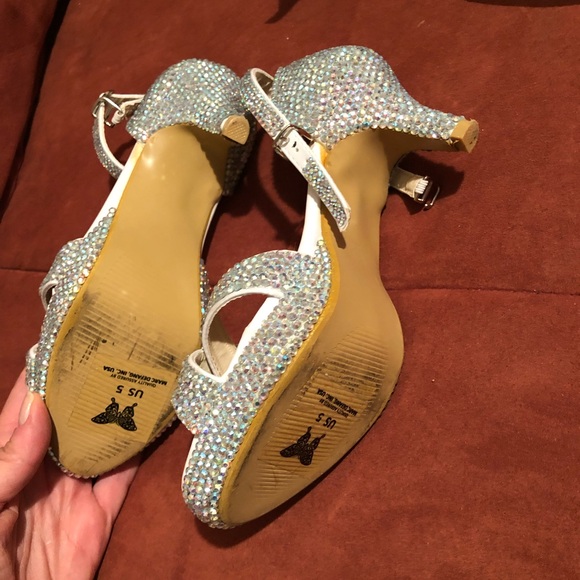 Rhinestone Marc Defang girls heels - Picture 2 of 2